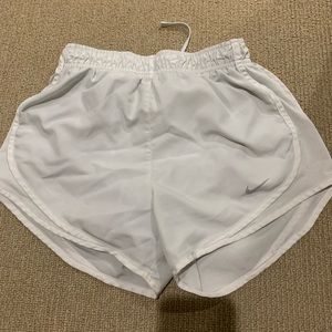 White Nike Dri-fit shorts. Size: XS
